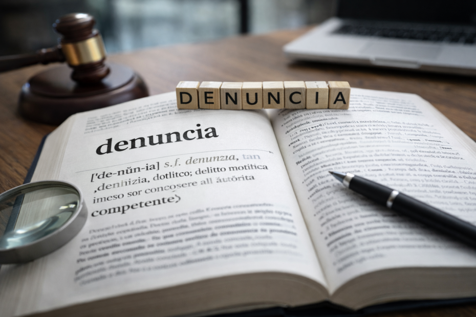 denuncia o denunzia come si dice?